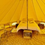Glamping bell tent hire